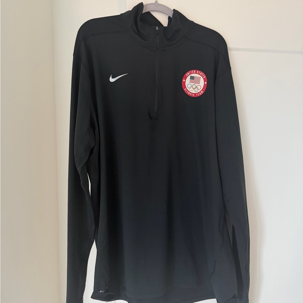 Nike Team USA Olympic Dri-Fit Quarter Zip Performance Pullover